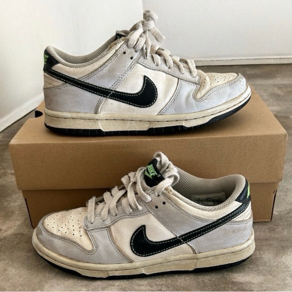 Nike Dunk Low "Athletic Department - Deep Jungle" sneakers Kids Size 4Y Used